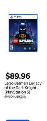 Walmart Lego Batman Legacy of the Dark Knight (PlayStation 5) offer