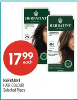 Shoppers Drug Mart HERBATINT HAIR COLOUR offer