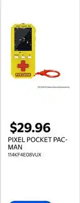 Walmart PIXEL POCKET PAC-MAN offer