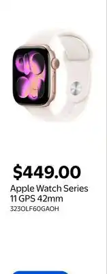 Walmart Apple Watch Series 11 GPS 42mm offer