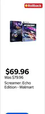Walmart Screamer: Echo Edition - Walmart Exclusive(PlayStation 5) offer