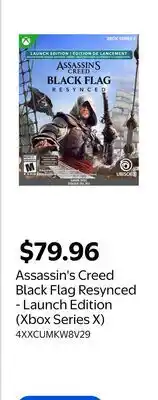 Walmart Assassin's Creed Black Flag Resynced - Launch Edition (Xbox Series X) offer