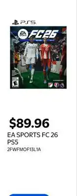 Walmart EA SPORTS FC 26 PS5 offer