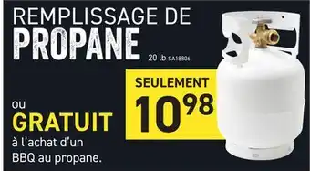 Matério REMPLISSAGE DE PROPANE offer