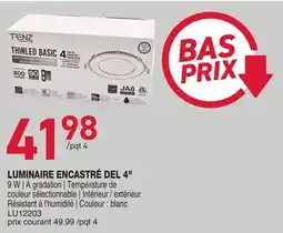 Matério LUMINAIRE ENCASTRÉ DEL 4 TRENZ offer