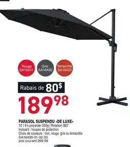 Matério PARASOL SUSPENDU DE LUXE offer