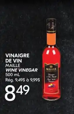 IGA MAILLE WINE VINEGAR offer
