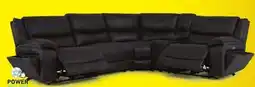Leon's Weston 5-Piece Power Reclining Sectional - Granite offer