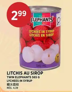 Kim Phat TWIN ELEPHANTS LYCHEES IN SYRUP offer