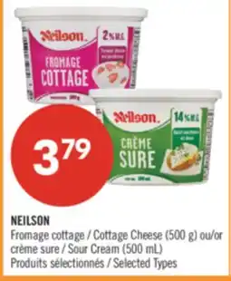 Pharmaprix NEILSON Cottage Cheese (500 g) or Sour Cream (500 mL) offer