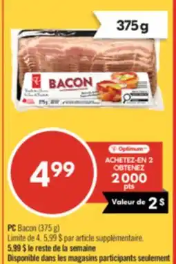 Pharmaprix PC Bacon offer