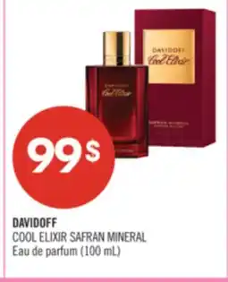Pharmaprix DAVIDOFF COOL ELIXIR SAFRAN MINERAL Eau de parfum (100 mL) offer