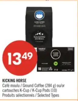 Pharmaprix KICKING HORSE Ground Coffee (284 g) or K-Cup Pods (10) offer