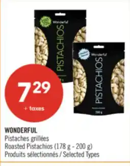 Pharmaprix WONDERFUL Roasted Pistachios offer