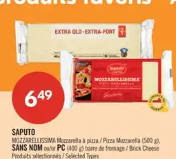 Pharmaprix SAPUTO MOZZARELLISSIMA Pizza Mozzarella (500 g), NO NAME or PC (400 g) Brick Cheese offer