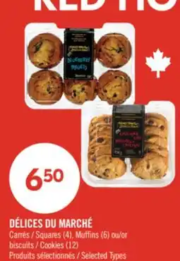 Pharmaprix DÉLICES DU MARCHÉ Squares (4), Muffins (6) or Cookies (12) offer