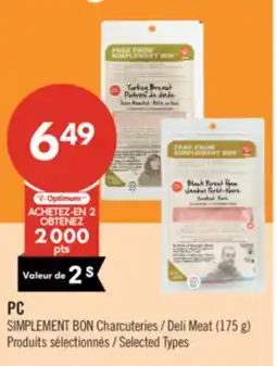 Pharmaprix PC SIMPLEMENT BON Deli Meat (175 g) offer
