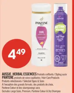 Pharmaprix AUSSIE, HERBAL ESSENCES Styling or PANTENE Hair Care Products offer