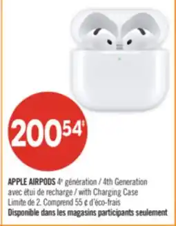 Pharmaprix APPLE AIRPODS 4th Generation offer