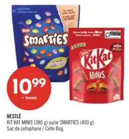 Pharmaprix NESTLÉ KIT KAT MINIS (380 g) or SMARTIES (400 g) Cello Bag offer