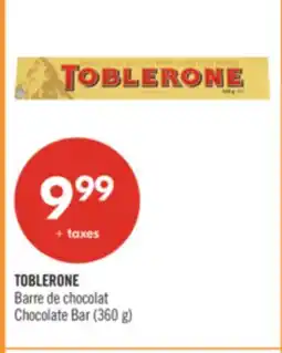 Pharmaprix TOBLERONE Chocolate Bar offer