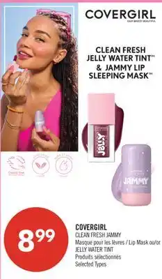Pharmaprix COVERGIRL CLEAN FRESH JAMMY Lip Mask or JELLY WATER TINT offer