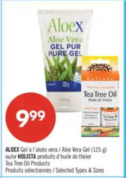 Pharmaprix ALOEX Aloe Vera Gel (125 g) or HOLISTA Tea Tree Oil Products offer