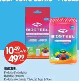 Pharmaprix BIOSTEEL Hydration Products offer