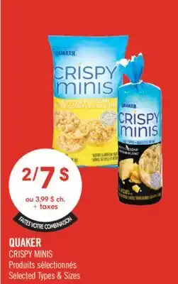 Pharmaprix QUAKER CRISPY MINIS offer