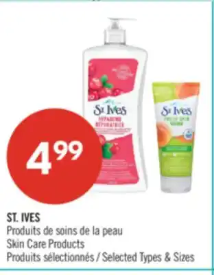 Pharmaprix ST. IVES Skin Care Products offer