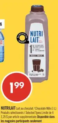 Pharmaprix NUTRILAIT Chocolate Milk offer