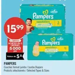 Pharmaprix PAMPERS Jumbo Diapers offer