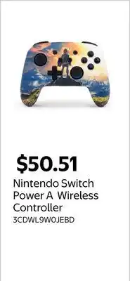Walmart Nintendo Switch Power A Wireless Controller offer
