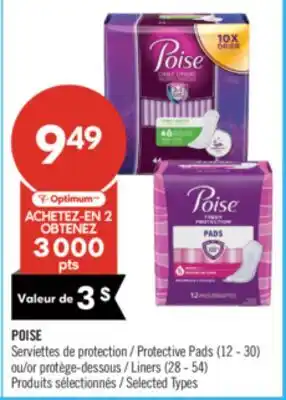 Pharmaprix POISE Protective Pads (12 - 30) or Liners (28 - 54) offer
