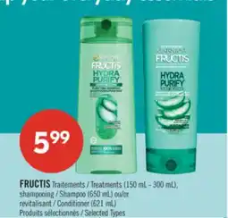Pharmaprix FRUCTIS Treatments (150 mL-300 mL), Shampoo (650 mL) or Conditioner (621 mL) offer