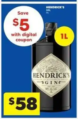 Real Canadian Liquorstore Hendrick's Gin offer