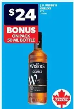 Real Canadian Liquorstore J.P. Wiser's Deluxe Rye offer
