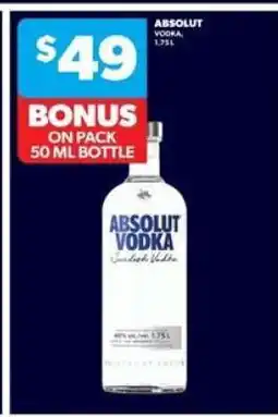 Real Canadian Liquorstore Absolut Vodka offer