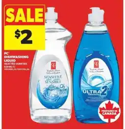 Real Canadian Superstore PC Dishwashing Liquid offer