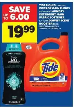 Real Canadian Superstore Tide Liquid, Pods or Gain Flings offer