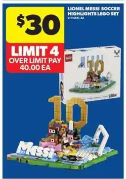 Real Canadian Superstore LIONEL MESSI SOCCER HIGHLIGHTS LEGO SET offer
