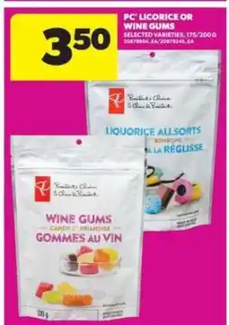 Real Canadian Superstore PC Licorice or Wine Gums offer
