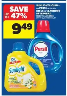 Real Canadian Superstore Sunlight Liquid 4L or Persil 1.86L or Discs 42's Laundry Detergent offer