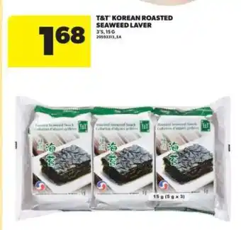 Real Canadian Superstore T&T Korean Roasted Seaweed Laver offer