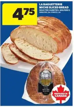 Real Canadian Superstore La Baguetterie Miche Sliced Bread offer