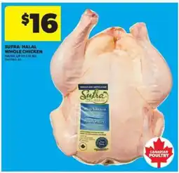 Real Canadian Superstore SUFRA HALAL WHOLE CHICKEN offer