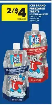 Real Canadian Superstore ICEE Brand Freezable Treats offer