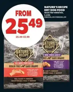 Real Canadian Superstore Nature's Recipe Dry Dog Food offer