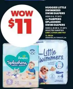 Real Canadian Superstore Huggies Little Swimmers Swim Diapers or Pampers Splashers Swim Diapers offer
