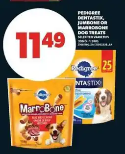 Real Canadian Superstore Pedigree Dentastix, Jumbone or Marrobone Dog Treats offer